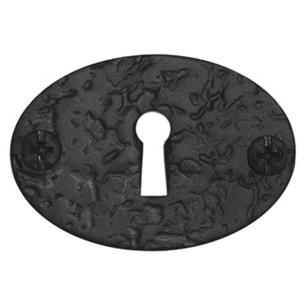 Acorn Mfg Rough Iron Bean Keyplate - Black RLKBP